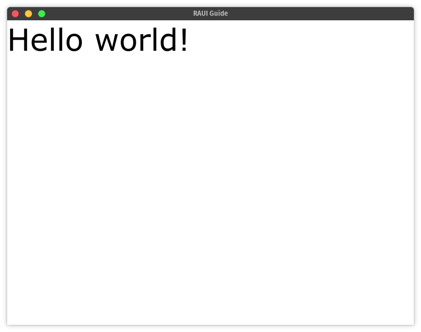 hello world screenshot